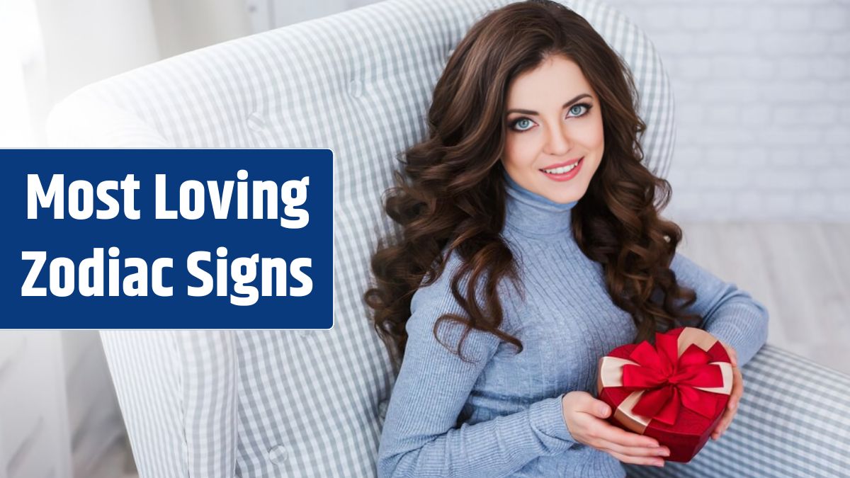 Woman with gift in comfortable chair at home Celebration concept.